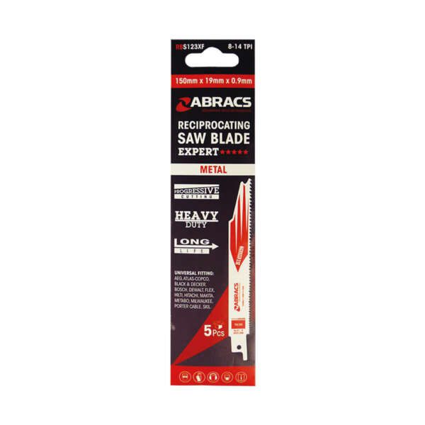 RECIP SAW BLADE 225 x 19 x 0.9mm - Metal (5)